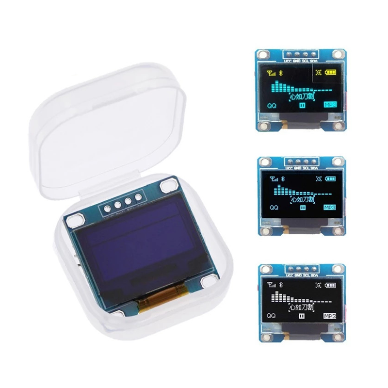 （New Version）0.96-inch Blue/Yellow Dual-Color White I2C IIC ...