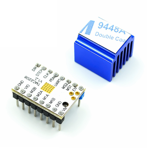 3D Printer Accessories TMC2208 V1.2 Stepper Motor Driver Silent Operation, 256 Microstepping Peak Current 2A