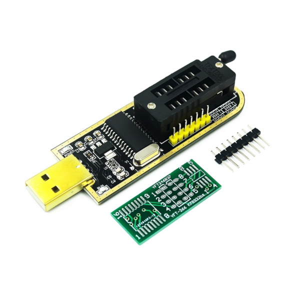 SOP8 Test Clip + CH341A + 1.8V Converter Socket + SOP8 to DIP8 Programming Socket