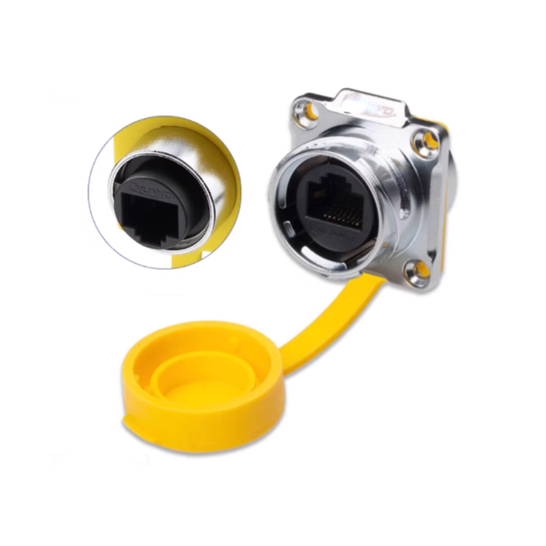 RJ45 Network Cable Connector, Aviation Connector DH-24-J/RJ45/213, Gigabit Metal Network Cable Signal